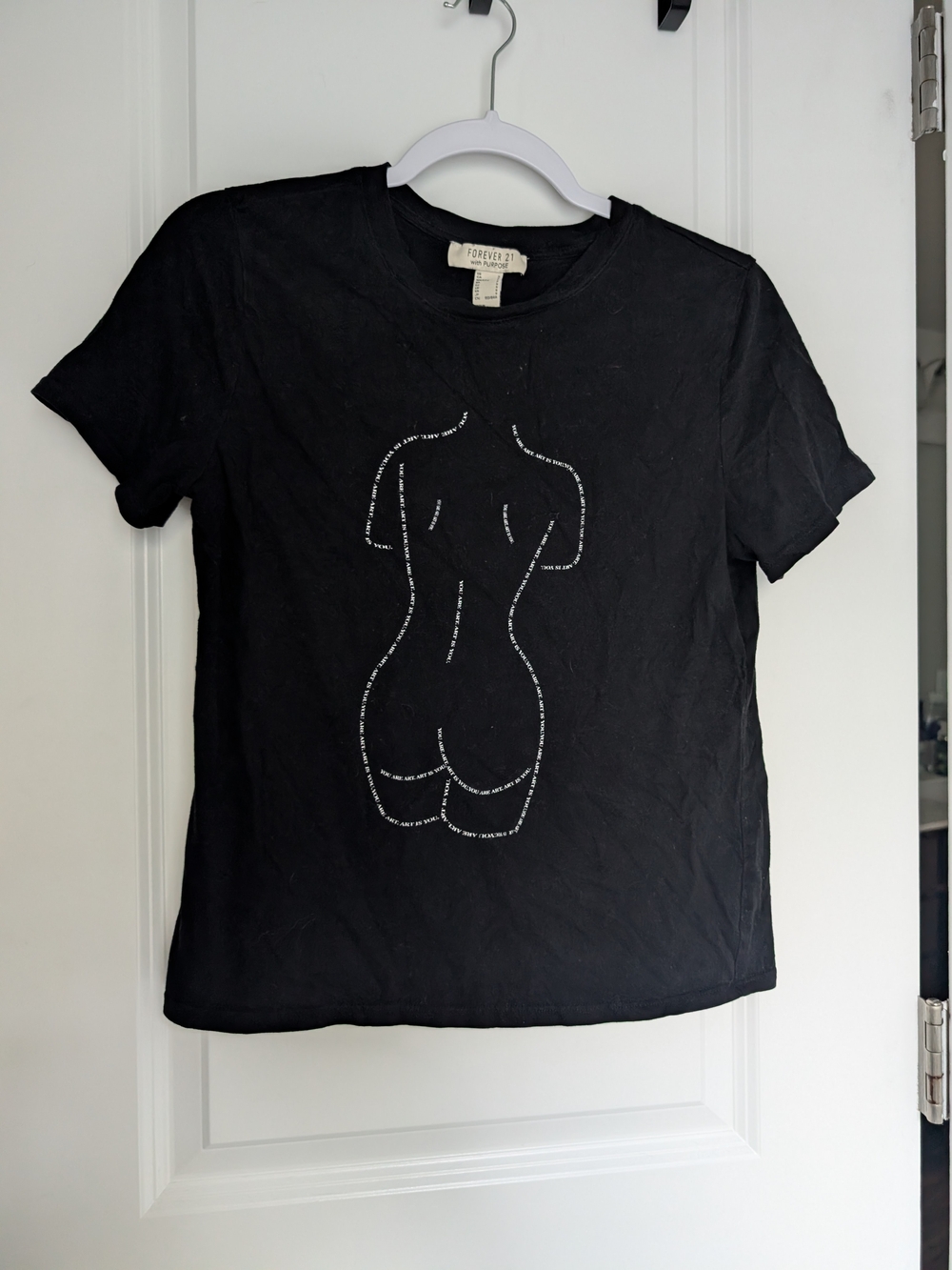 Forever 21 Black You Are Art Tee